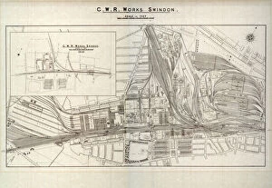 Railway Collection: Swindon Works Map, c.1940s