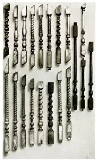 Stair Gallery: 17th and 18th century balusters