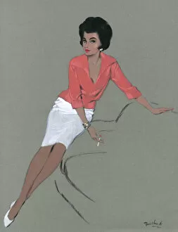 Seated Gallery: 1960s woman by David Wright
