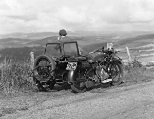 Enjoying Collection: A. J. S. M1 or M2 with sidecar