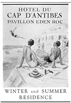 Swimming Gallery: Advertisement for Hotel du Cap D Antibes