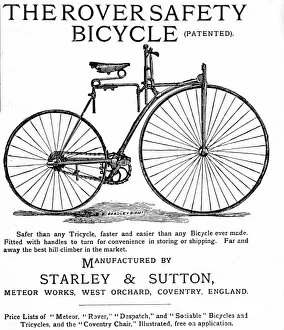 Built Gallery: Advertisement for the Rover Safety Bicycle, 1885