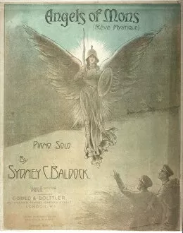 Belgium Collection: Angels of Mons, cover design for piano music