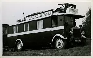 Associated Daimler Fun Fair Vintage Bus and Caravan