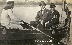 Ataturk and Amanullah Khan in a rowing boat - 1928 Ataturk and Amanullah Khan in a rowing boat - 1928