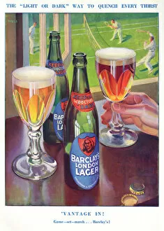 Refreshing Gallery: Barclays London Lager advertisement with tennis