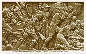 Sculptures Collection: Bas relief from the Anzac Memorial - Sydney, Australia