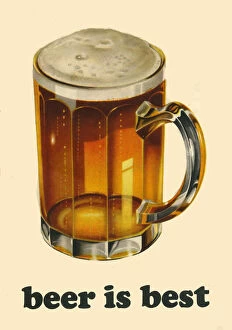 Refreshing Gallery: Beer is Best. Back cover of a booklet, part of the Brewers Society marketing campaign