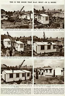 Built Collection: Building of a prefabricated houses in 3 hours 1945