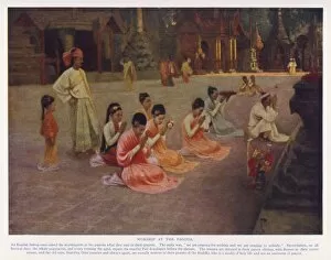Pagoda Collection: Burmese Worshippers