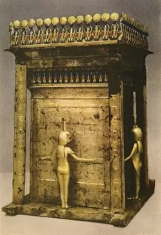 Tutankhamun Collection: Canopic shrine from the tomb of Tutankhamun
