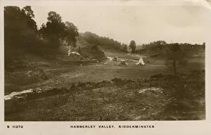 Caravan Camping, Habberley Valley, Kidderminster, Worcestershire, England. Date: 1913