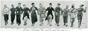 Nepalese Gallery: Cartoon, The Allies, WW1