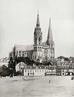 Administration Gallery: Chartres Cathedral, France, the spires