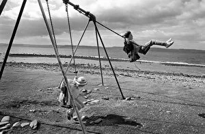 Enjoying Collection: Children on swings, Arran, Scotland