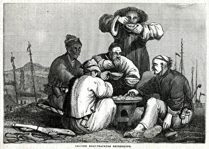Refreshing Gallery: Chinese boat-trackers refreshing 1837
