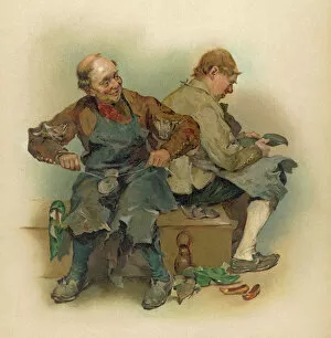 Seated Gallery: Two Cobblers Mend Shoes