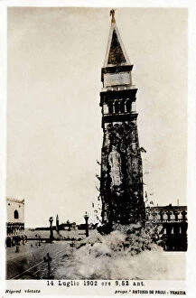 Reconstruction Gallery: Collapse of the Campanile in St Marks Square, Venice, Italy