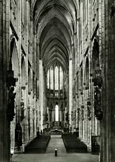 Sculptures Collection: Cologne Cathedral interior, Germany