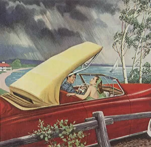 Enjoying Gallery: Couple in Summer Storm Date: 1948