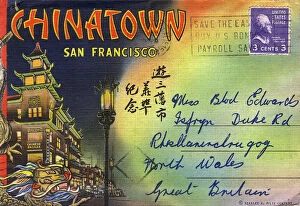 Pagoda Gallery: Cover design, Chinatown, San Francisco, California, USA