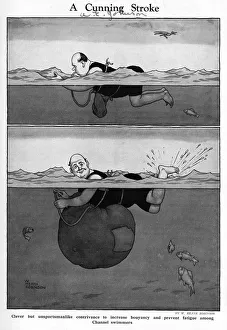 Swim Gallery: A cunning stroke by William Heath Robinson