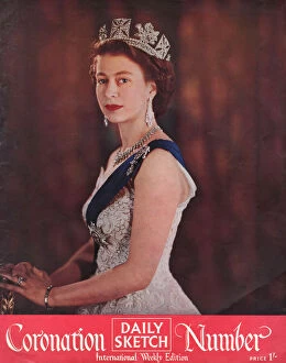 Monarchy Gallery: Daily Sketch Coronation Number 1953 Queen Elizabeth II