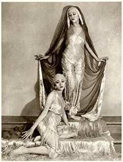 Twin Gallery: The Dolly Sisters performing their Persian Dance 1921