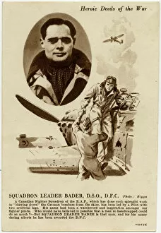 WW2 and WW2 Propaganda Posters: Douglas Bader - Flying Ace of WW2