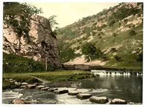 Stepping Collection: Dovedale, stepping stones, Derbyshire, England