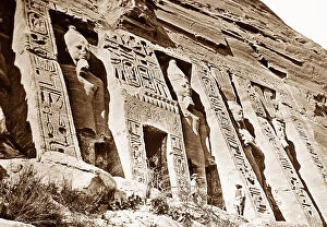 Nubia Collection: Egypt Nubia Abu Simbel Victorian period