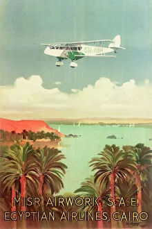 Egypt Gallery: Egyptian Airlines Poster
