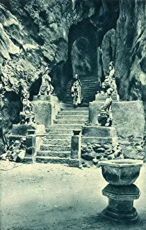 Pagoda Gallery: Entrance to Pagoda, Marble Mountain, Vietnam (Annam)