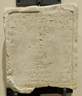 Nubia Collection: Epitaph of Maththaios, Bishop of Faras. May-June, 766