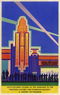 Multi Colour Gallery: Firestone Multi-Colour Pylons - A Century of Progress