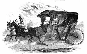 Crimea Collection: Florence Nightingales carriage at the seat of war