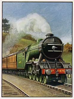 <b class=qtipBold><figcaption>Flying Scotsman C1927</figcaption></b><br>The London and North Eastern Railway's 'Flying Scotsman' is hauled by Gresley Pacific 4475 'Flying Fox' locomotive.<br><em>© Mary Evans Picture Library 2015 - https://copyrighthub.org/s0/hub1/creation/maryevans/MaryEvansPictureID/10126699</em> Flying Scotsman C1927