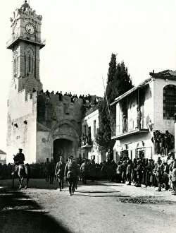 Balcony Gallery: General Allenbys official entry into Jerusalem, WW1