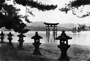 Shrine Collection: General view of Itsukushima Shrine, Japan