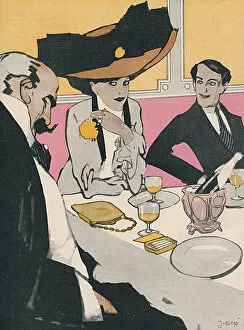 Enjoying Gallery: Three German Diners 1910