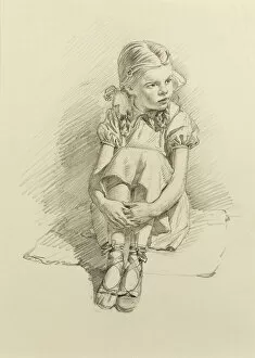 Seated Collection: Girl in Ballet shoes