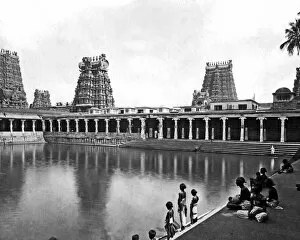 Indian Architecture Gallery: Golden Lily Tank, Madurai, Tamil Nadu, India
