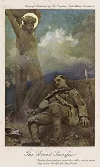 Paintings Collection: The Great Sacrifice by James Clark, WW1