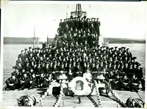 WW2 and WW2 Propaganda Posters: Group photo, HMS Musketeer, Scapa Flow, WW2