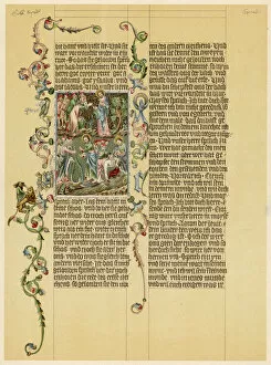 Decoration Gallery: Illuminated Wenzelbibel manuscript