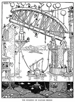 Construction Collection: Illustration, Railway Ribaldry by W Heath Robinson