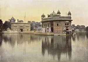 <b class=qtipBold><figcaption>India/Amritsar/Temple</figcaption></b><br>Amritsar: the Golden Temple Date: circa 1900<br><em>© Mary Evans Picture Library 2015 - https://copyrighthub.org/s0/hub1/creation/maryevans/MaryEvansPictureID/10113093</em> India/Amritsar/Temple