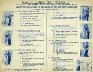 Step Gallery: Instruction sheet, How to Dance the Jitterbug