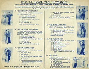 Step Gallery: Instruction sheet, How to Dance the Jitterbug