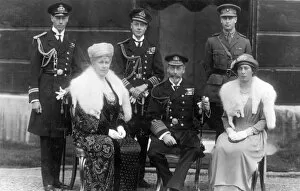 Seated Collection: King George V and family; early 1920s